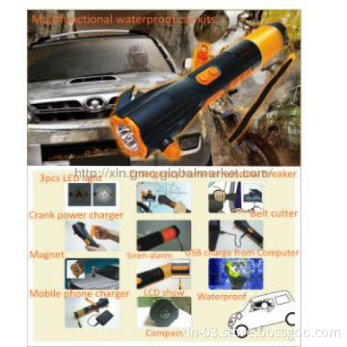 LED dynamo torch with FM/AM radio function